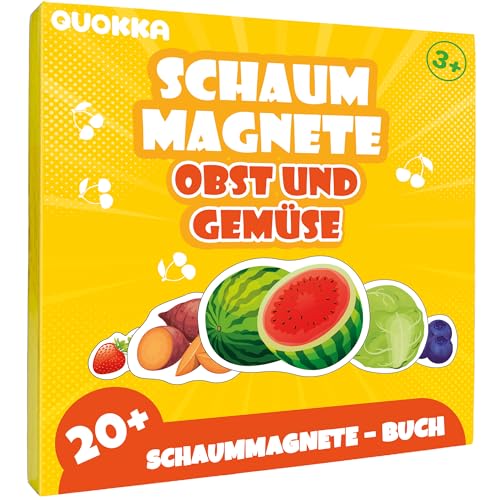 QUOKKA Magnetspiel Kinder ab 2 3 Jahre - 20+ Teilige Früchtespiel Magnet...