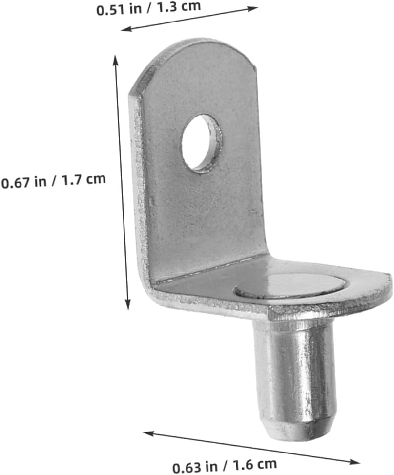 100pcs Metal Shelf Clips Pegs Cabinet Support Pins Strong Bearing Capacity for Bookshelf Kitchen Cabinet Furniture