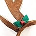 Midlee Brown Reindeer Dog Antlers Headband with Jingle Bell- Pet Christmas Costume