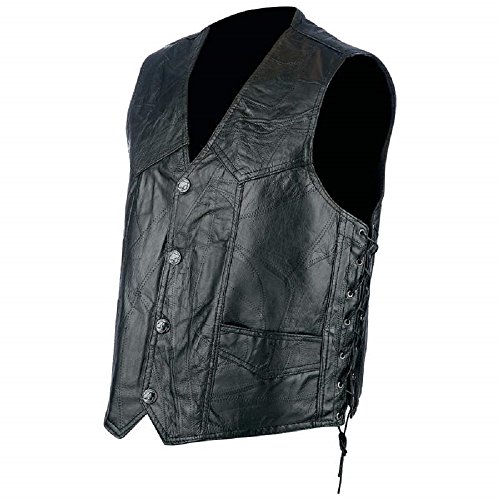 BUFFALO SIDE LACE VEST, BLACK
