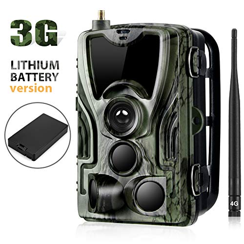 SUNTEKCAM 3G Wildlife Trail Caméra GSM SMS MMS avec 940nm Vision Nocturne Infrarouge activé par Le Mouvement 16MP 1080P caméra Chasse et de Surveillance avec télécommande Kamera de Surveillance