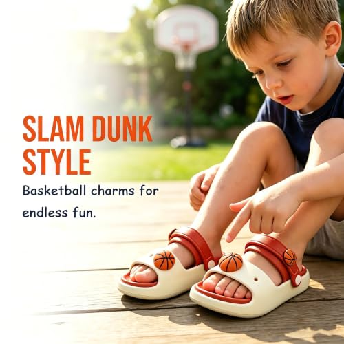 Image of Toddler Slides Sandals Unicorn Bunny Non-Slip Beach Pool Home Slippers | Kids Unicorn Dinosaur Bunny Slides Sandals for Boys Girls - Cute Non Slip Home Bath Shower Outdoor Shoes