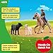 Schleich Farm World - 6PC Rodeo Calf Adventure Playset - Cowboy Rider Figurine with Horse Figure, Cow and Dog - Realistic Western Rodeo Farm Toys and Accessories - Kids and Toddlers Ages 3+ | 42578