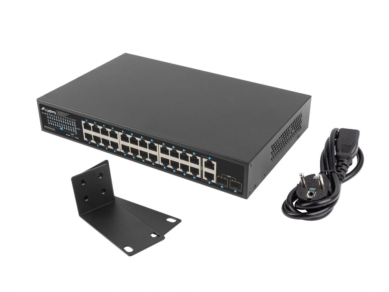 Lanberg Switch 24x 1gb Dsp+/2x Gb 2x Sfp Rack 19" Gigabit Et (rsgE-24P-2gE-2S-360)