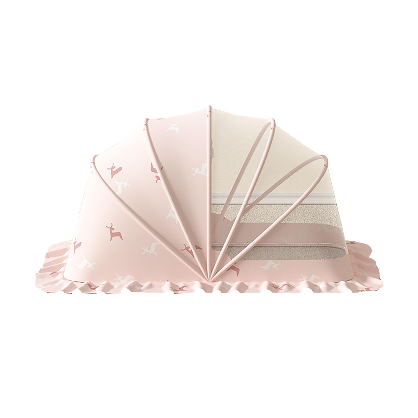 Tenda per Culla, zanzariera Portatile con Copertura in Rete, Lettino per Bambini Semi-Oscurante Ultra Resistente, zanzariera per Letto, A, 110 * 60 * 65 cm