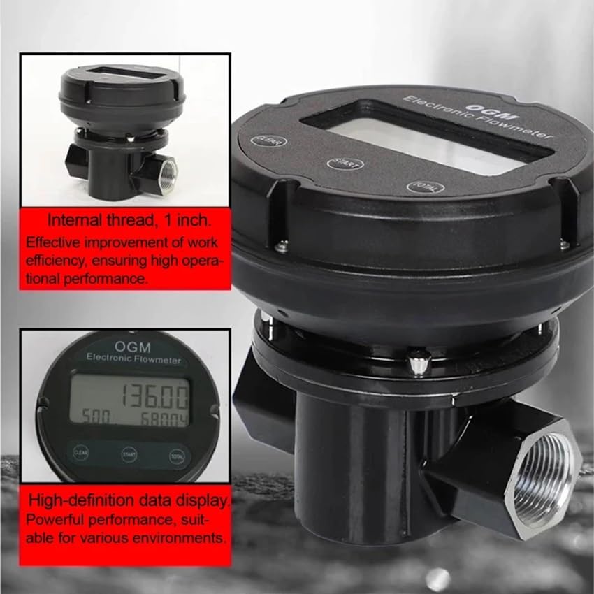 Débitmètre d'eau numérique et compteur de carburant essence 1" - 5