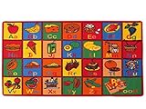 Kids Rug ABC Fruit 5' X 7' Children Area Rug - Non Skid Gel Backing (59