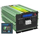 EDECOA 3500w Off Grid Inverter 12v to 240v Pure Sine Wave 7000w Peak Solar Vehicle High Power Voltage Converter DC to AC with New UK Outlet - Image 1