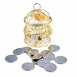 Gold Arras with 13 Real Philippine 1 Peso Coins Wedding Unity Coins for Catholic Filipino Hispanic Wedding Ceremony