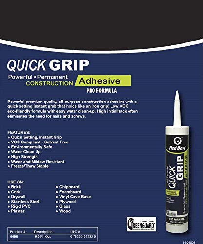Adhesivo de Construcción Red Devil 9 fl oz Blanco 12 Pack miniatura 2