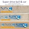 Giociv Interactive Cat Toys Ball for Indoor Cats Fast Rolling on Carpet, Chirping & Motion Activate Cat Toys (Blue) #1