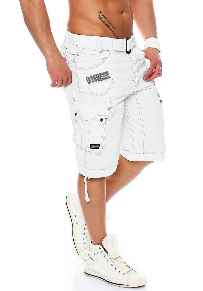 Geographical Norway Short Panoramique Bell Men/Short/Bermuda Uomo/Pantacourt Cargo in Cotone/Abbigliamento Ragazzo/Shorts e Bermuda di qualità