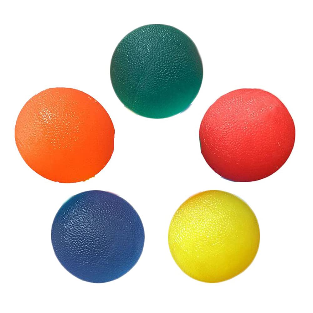 Multiple Resistance Therapy Exercise Gel Squeeze Balls for Hand Finger Wrist Muscles Arthritis Grip Exerciser Strengthening
