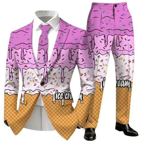 Ensemble homme imprimé glace grande taille XXXL fluide contre la chaleur