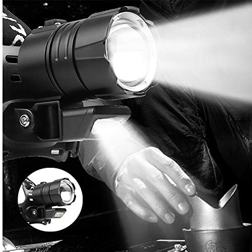 LED Head Torch 10000 Lumen Headlamp with 4 Modes, Adjustable Focus USB Rechargeable Waterproof Professional Headlight Helmet Light for Camping, Hiking, Fishing