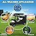CartClan EZGO Driving Enclosure, Golf Cart Enclosure Suitable for 2 Passenger EZGO RXV & TXT Golf Cart, 600D Windproof Golf Cart Rain Cover with Double Zippers, Reserved Side View Mirror Hole