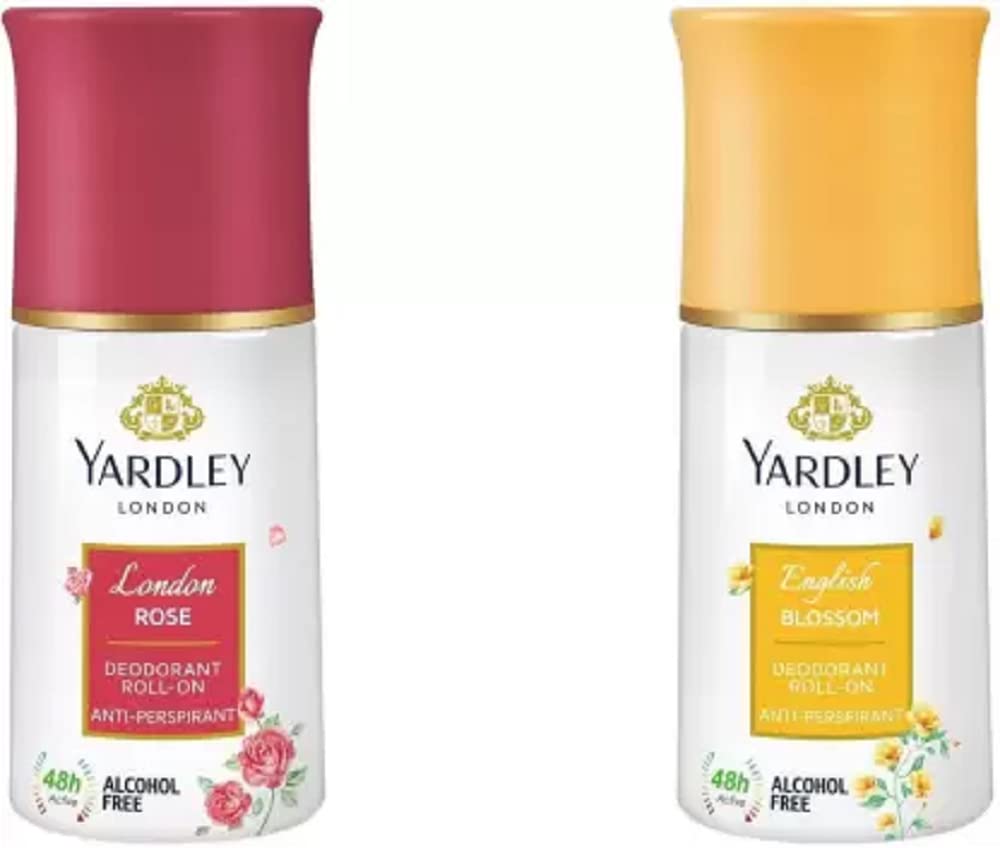 Yardley London London Rose English Blossom Roll On Pack Of 2 Deodorant Roll-on - For Women (50 ml, Pack of 2)-image-16