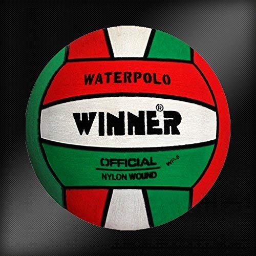 image for MEGA- WInner Winner water polo ball Green White Red Design, size 5, Gr