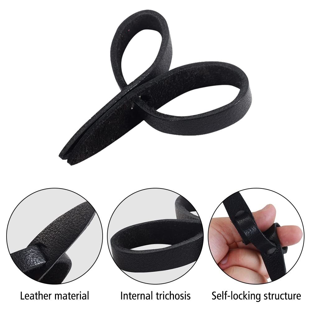 DONGKER Sangle de doigt de tir à l'arc - En cuir - Pour arcs recourbés - Accessoire d'arc long