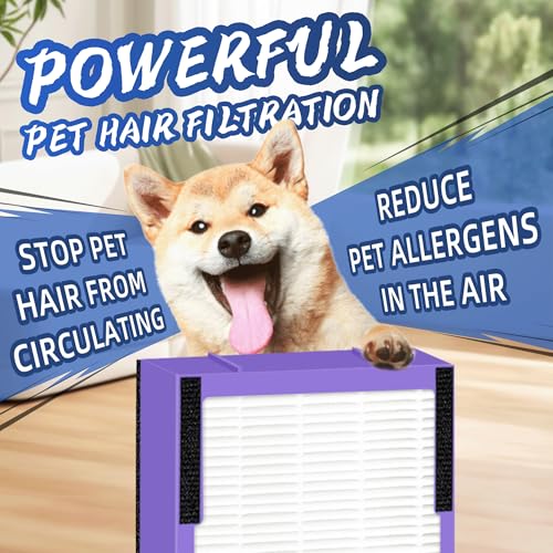 Image of FLT4850PT HEPA Filter B Pet Replacement Compatible with G-Guardian Air Purifier AC4825 AC4825E AC4850PT AC4300 AC4800 AC4900 AC4850,4 H13 True HEPA Filters & 8 Activated Carbon Pre-Filters,#FLT4825