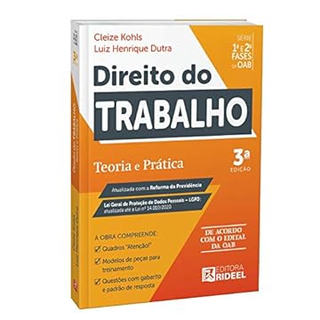 Capa do livro Direito Do Trabalho - Teoria E Prática - 1ª E 2ª Fase Oab - Ceisc - Rideel