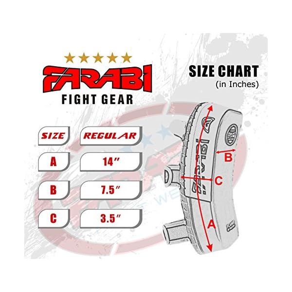Farabi-Sports-Thai-pad-Kickboxing-Kick-pad-Kick-Training-Strike-Shield-MMA-Muay-Thai-Curved-X-1-Unit Thai pad, Kickboxing Kick pad, Kick Training Strike Shield MMA Muay Thai pad Curved (Single Item)