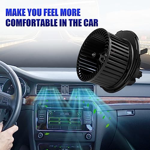 Image of HVAC Heater Blower Motor with Fan Fits for 2005 2006 2007 2008 2009 2010 2011 2012 2013 2014 Volkswagen VW Jetta Tiguan Passat Rabbit CC Eos GTI Golf AC Blower Motor Fan Replaces# 700182 PM9291