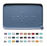 Hoki Found -Waterproof Pet Feeding Mats with High Lips - Multiple Size and Colors for Dogs, Cats & Others-G