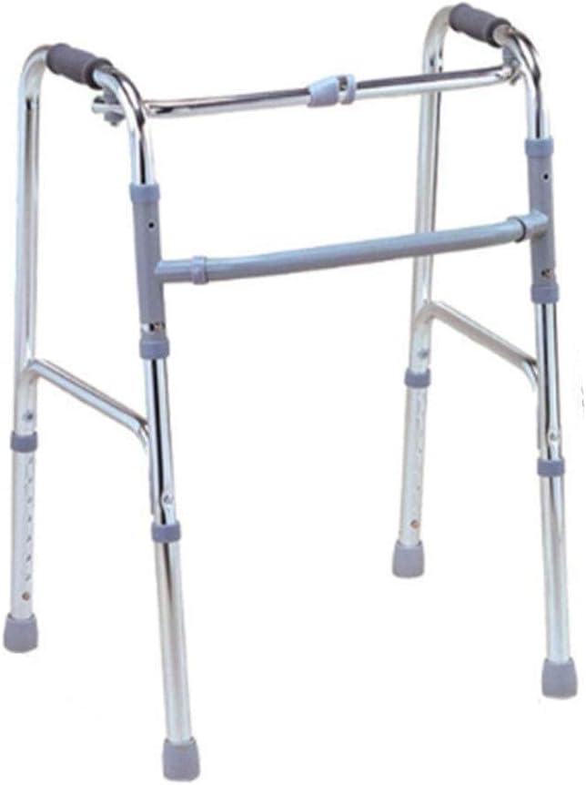 LXDDJZXQ Andador para Ancianos Walker, Ligero Ajustable Caminando Asistido Médico, Aluminio Andador Silla de Ruedas Muletas Ancianos Peatones
