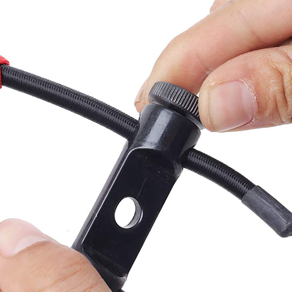 Namvo Bracelet de tir à l'arc - Sangle de poignet réglable en fer - En cuir durable - Sangle de corde tressée pour arc à compost - Accessoire de tir à l'arc - Rouge