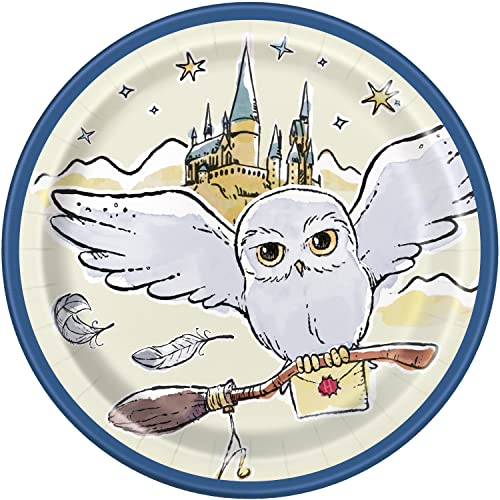 Unique Harry Potter Round Dessert Plates - 7" | Magical Multicolo...
