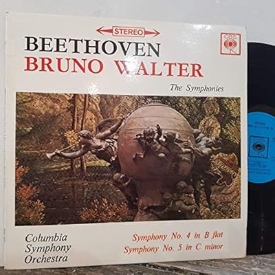BRUNO WALTER / COLUMBIA SYMPHONY ORCHESTRA / LUDWIG VAN BEETHOVEN Symphony no.5 / symphony no.4, 12" vinyl LP. SBRG72058