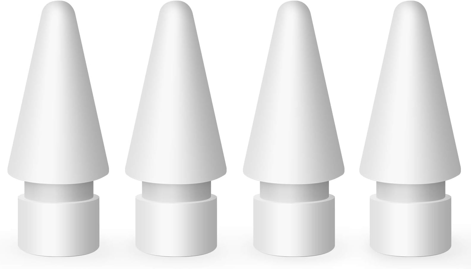 4 Pack Replacement Tips for Apple Pencil 1st Gen & 2nd Gen, Pen Nibs for iPad Pro Pencil- White