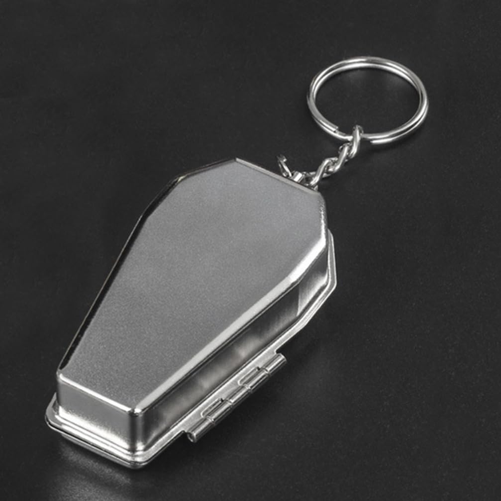 Amazon.com: Luxshiny Coffin Shape Pocket Ashtray Keychain Metal