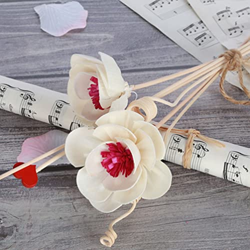 Reed Diffusore Flower Stick: Bianco Rattan Fiori