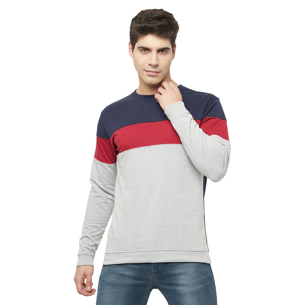 Tfortees Mens Cotton Tshirt(AZ_1584_Maroon::Grey_)