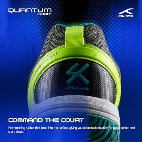 Image of Hundred Quantum Boom Unisex Non-Marking Court Shoes | Badminton, Pickleball, Table Tennis & Other Indoor Sports | Lightweight, Cushioned Grip