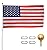 Titan Telescoping Flag Poles, 15ft Silver - Made in The USA Heavy Duty Flag Pole Kit with Anodized Aluminum Telescoping Flag Pole, 3 x 5 American Flag, Hardware for 2 Flags, Assembly Instructions