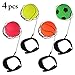 Produktbild Joyibay 4 STÜCK Handgelenk Band Ball Stress Linderung Ball Gummi Springenden Ball Zeichenfolge Ball für Kinder Erwachsene