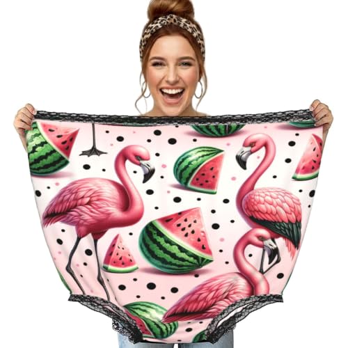 Culotte flamant rose pastèque grand-mère surdimensionnée noir Augenstern
