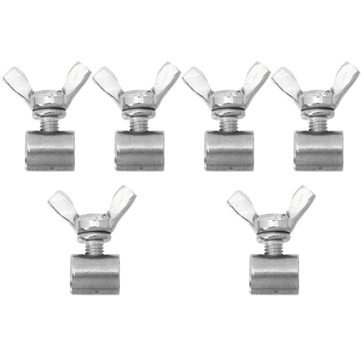 MUCKLILY 6pcs Wire Rope Clamp Heavy Duty Cable Clip Stainless Steel Fastener for Grounding Wire Cable Fasteners