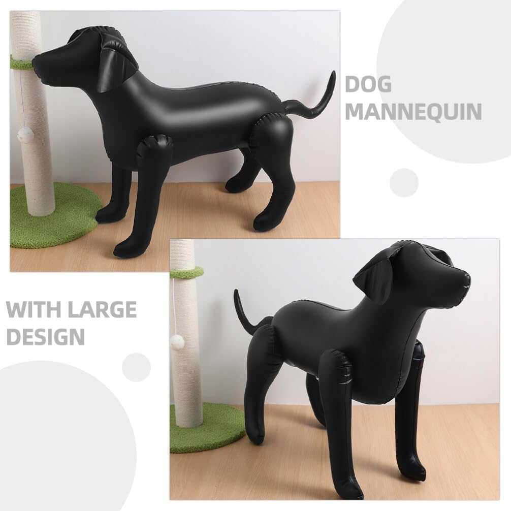Happyyami Lot De 2 Mannequins Gonflables pour Chiens Debout 31.50X22.05X11.42 Pouces Mannequin pour Chien Présentoir Vêtements pour Chiens Modèle D'Affichage pour Animalerie