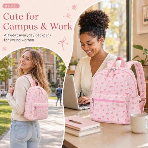 Image of BTOOP Mini Backpack Women Girls Water-resistant Small Backpack Purse Shoulder Bag for Womens Adult Kids School Travel