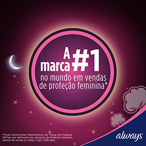 Absorvente Always Noites Tranquilas Suave com Abas - 8 unidades