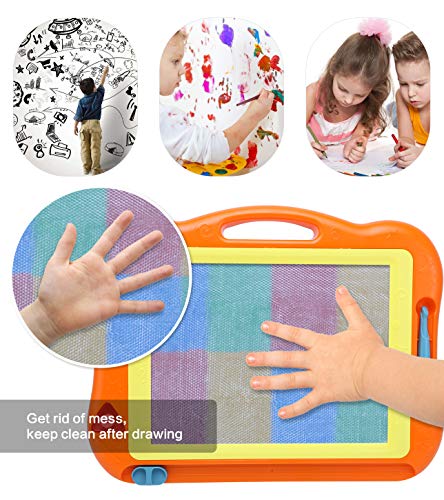 Magnetic Drawing Board Toddler Toys For Boys Girls, 17 Inch Erasable Doodle Board For Kids Colorful Etch Education Sketch Doodle Pad Toddler Toys For Age 3 4 5 6 7 Year Old Boy Girl #TOP5