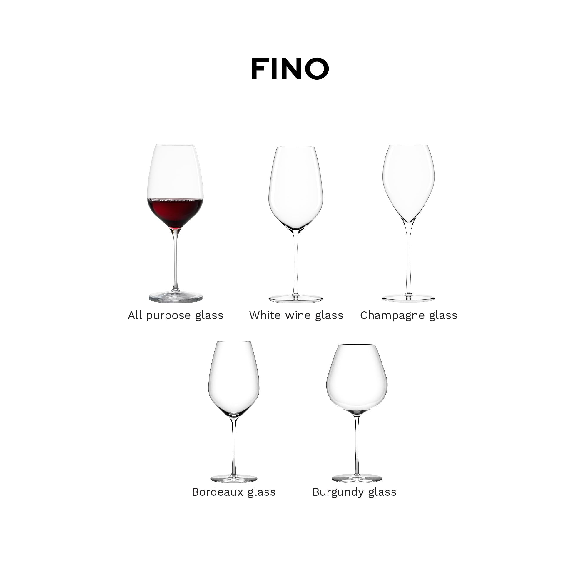 Stölzle Lausitz Juego de 6 copas de vino tinto modernas, elegantes y ligeras