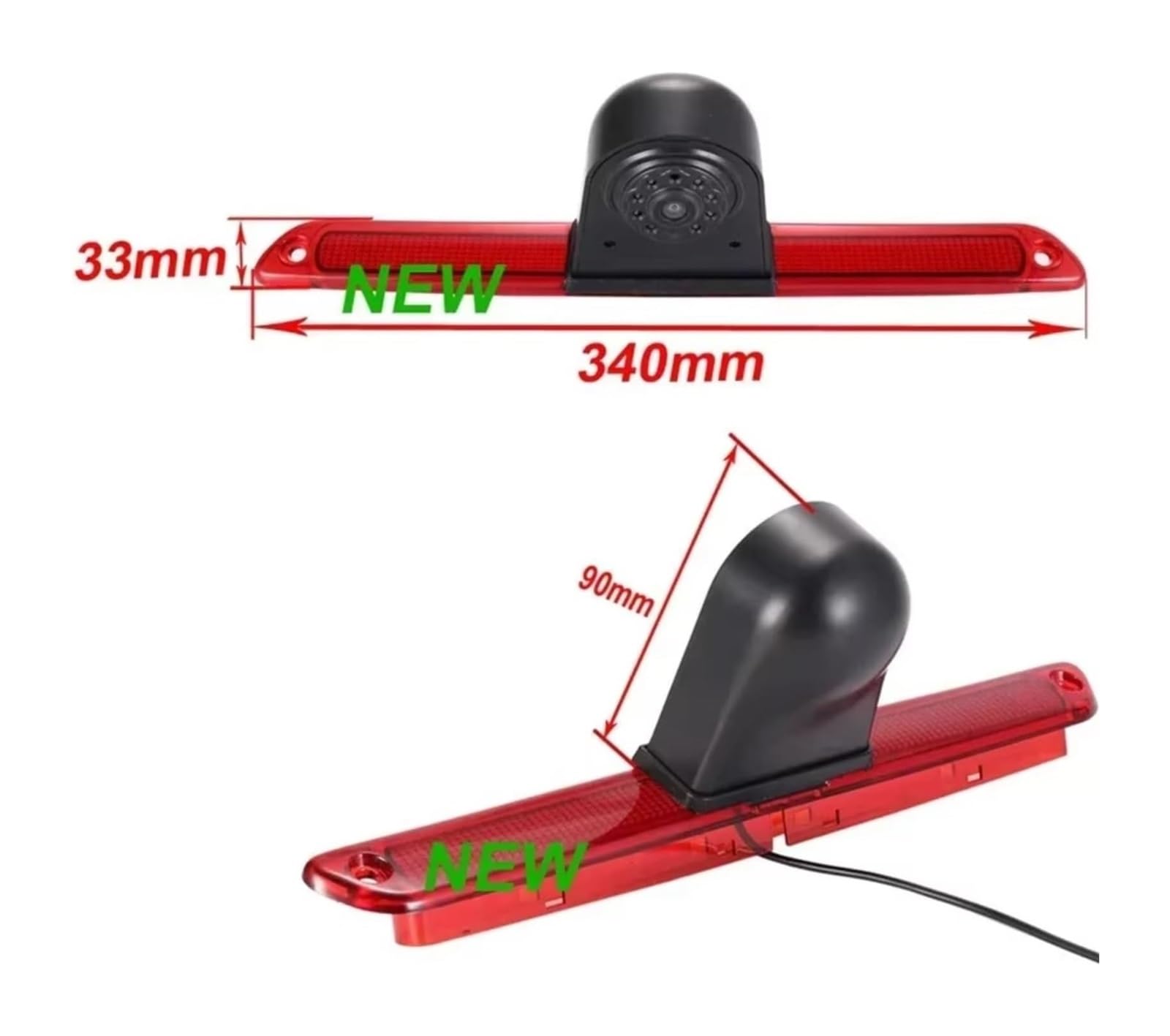 para Benz para Sprinter W906 2007 2008 2009 2010 2011 2012 2013 2014 2015 Cámara Visión Trasera Luz Freno Alta Cámara de Respaldo