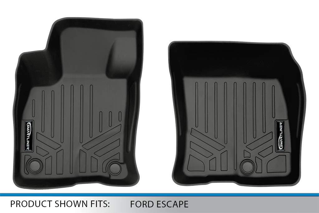 Smartliner All Weather Custom Fit Floor Mats 1st Row Liner Set Compatible with 2020-2025 Ford Escape — view 4