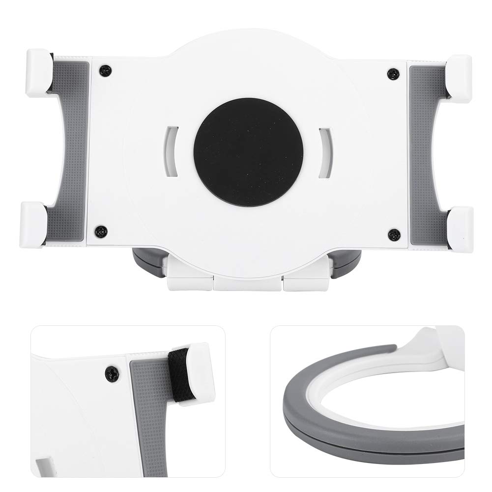 lyrlody Supporto da Tavolo per Tablet Supporto Universale per Tablet in Silicone ABS per Dispositivi da 7 a 10 Pollici con Impugnatura Espandibile con Anello Rotante a 360 Gradi per Uso da Bancone