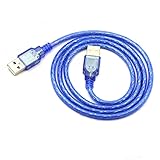 Transparent blue design adds a stylish touch while allowing you to see the of the cable construction.